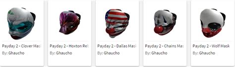 dallas payday|dallas mask payday 2 roblox.